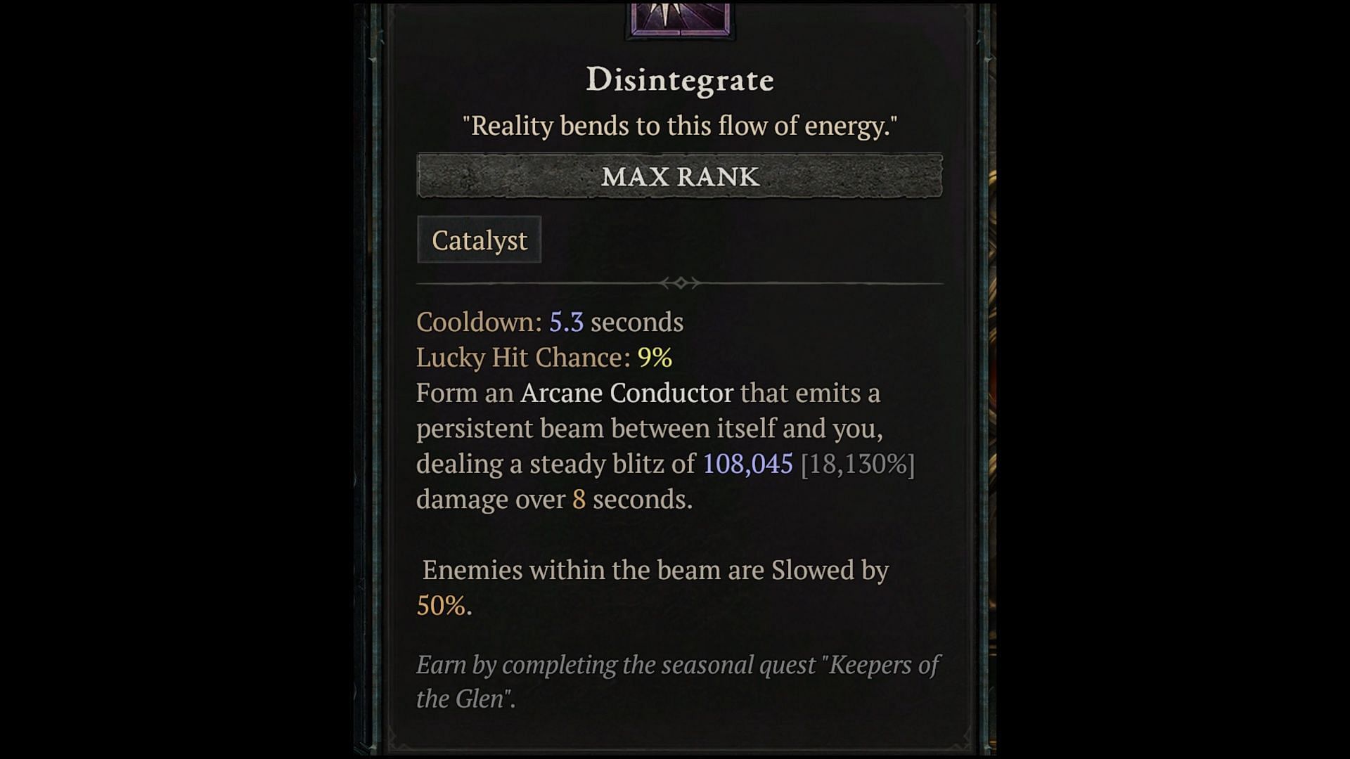 The more I use Disintegrate, the more I like it (Image via Blizzard Entertainment)